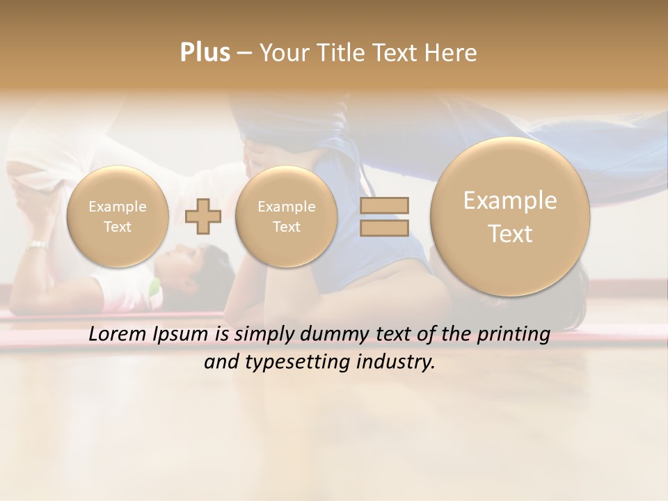 Yoga Female Exercising PowerPoint Template