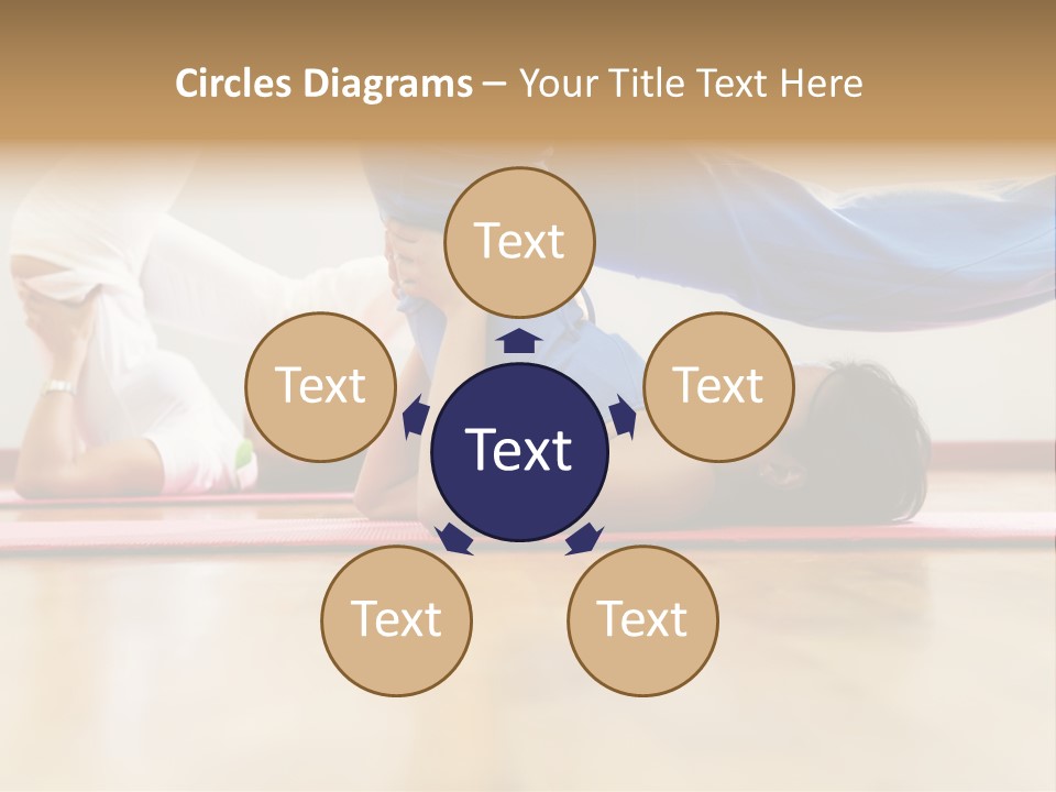 Yoga Female Exercising PowerPoint Template