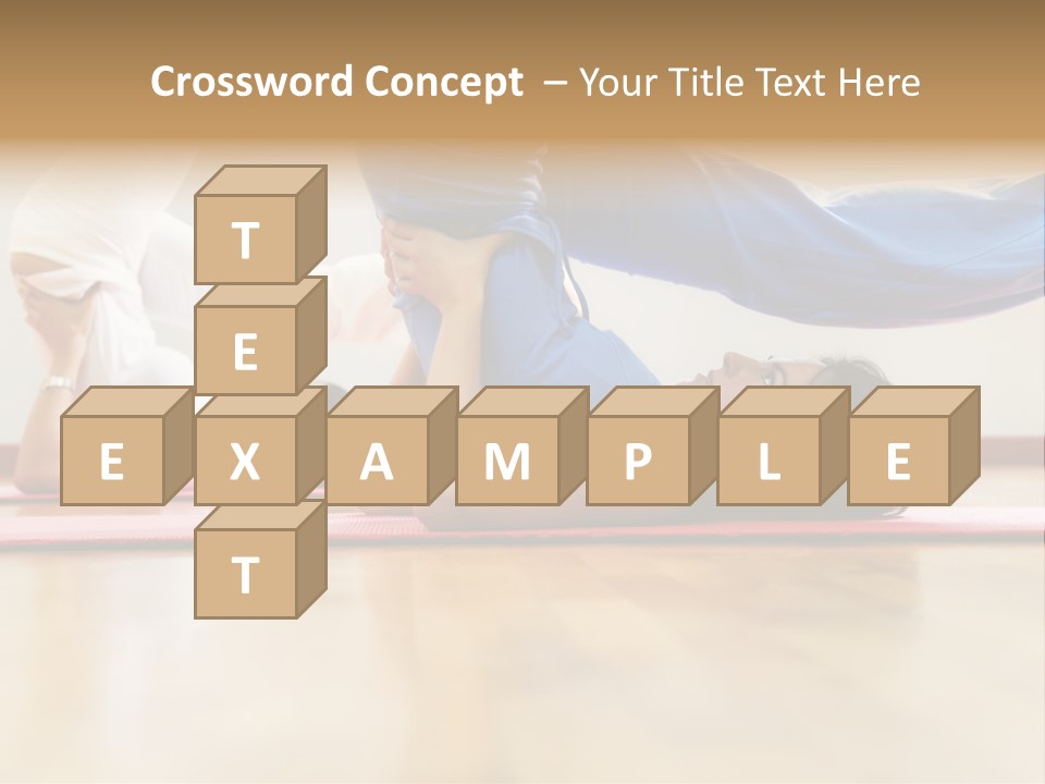 Yoga Female Exercising PowerPoint Template