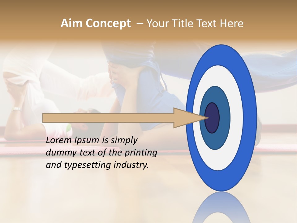 Yoga Female Exercising PowerPoint Template