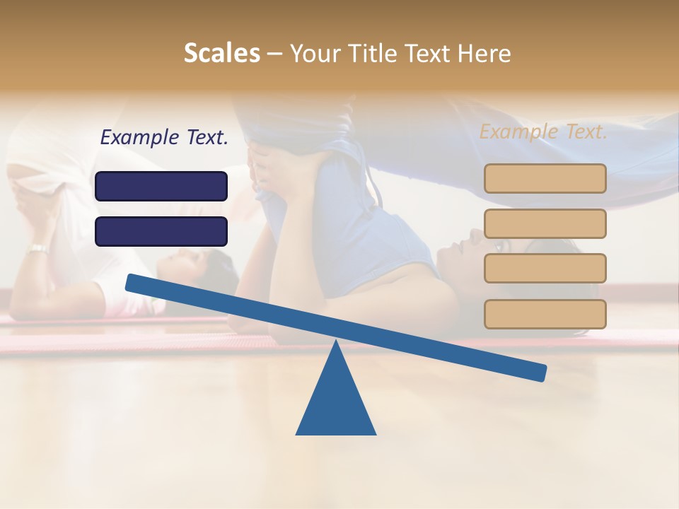 Yoga Female Exercising PowerPoint Template