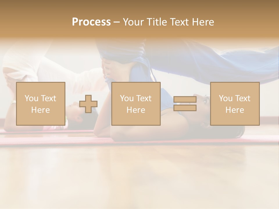 Yoga Female Exercising PowerPoint Template