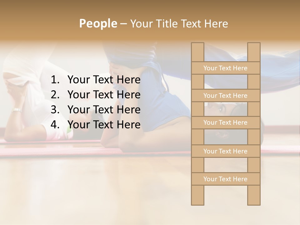 Yoga Female Exercising PowerPoint Template