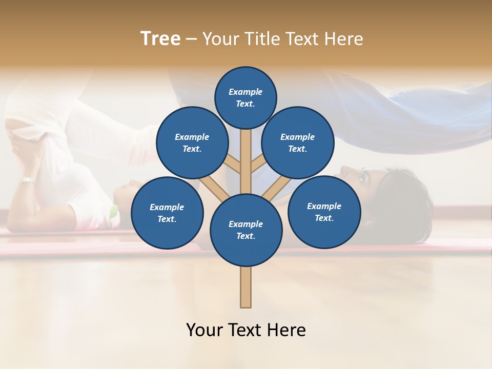 Yoga Female Exercising PowerPoint Template