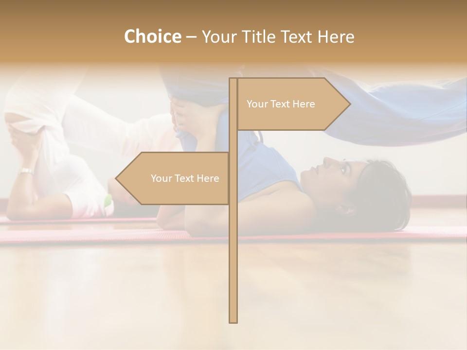 Yoga Female Exercising PowerPoint Template