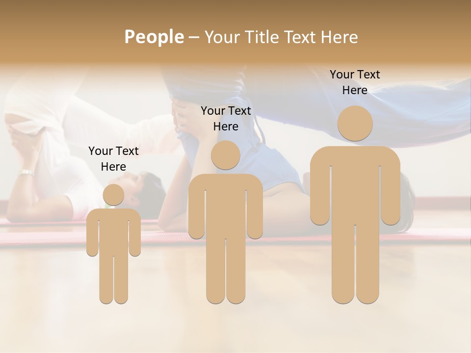 Yoga Female Exercising PowerPoint Template