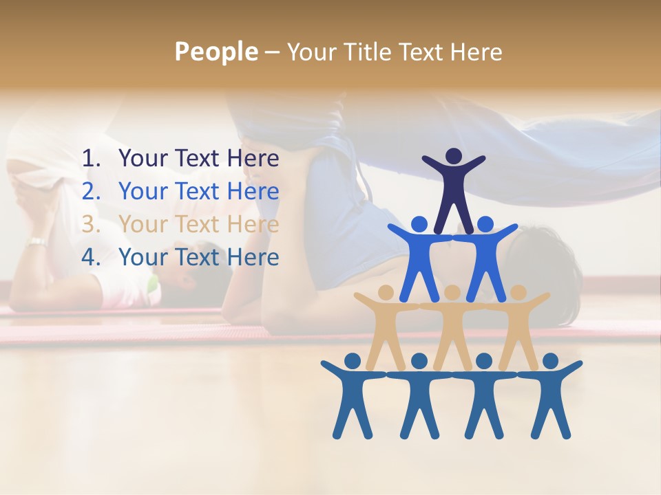 Yoga Female Exercising PowerPoint Template