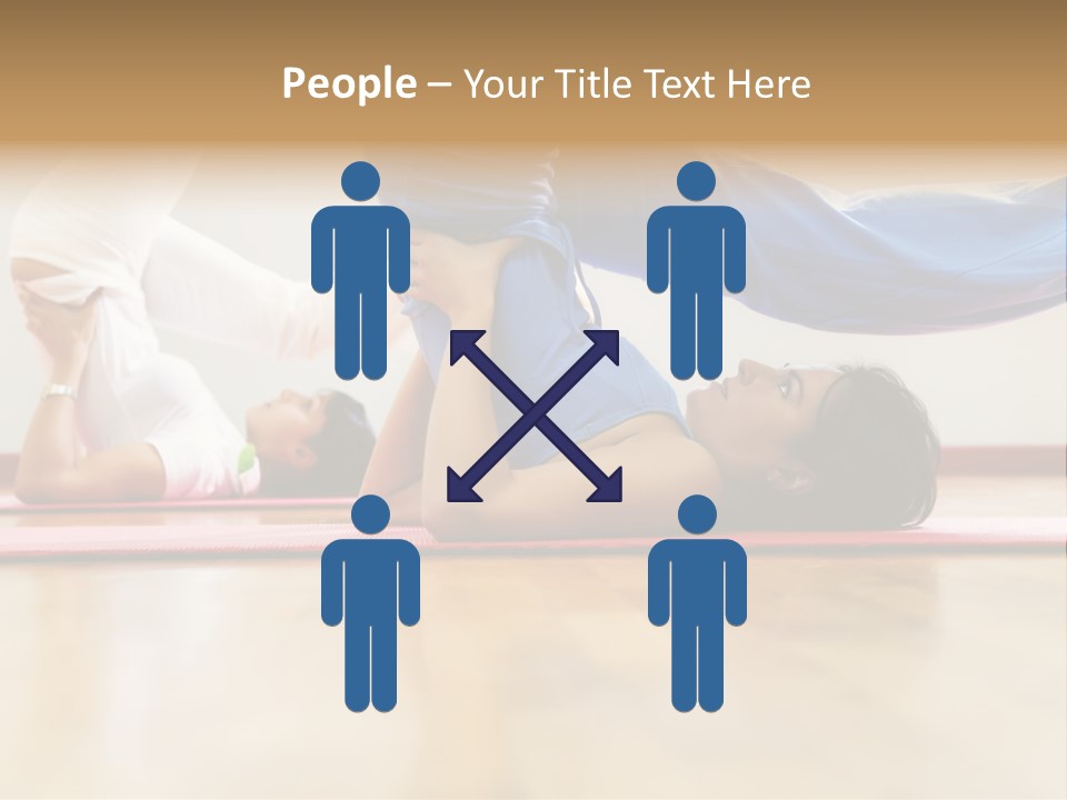 Yoga Female Exercising PowerPoint Template