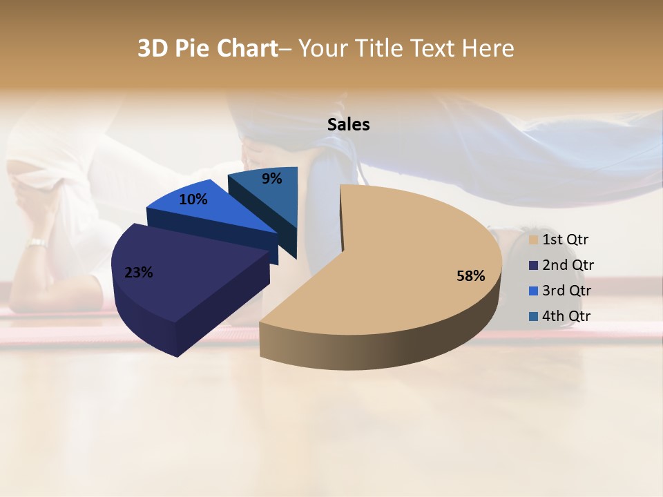 Yoga Female Exercising PowerPoint Template