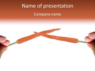 Red Fruit Carrot PowerPoint Template