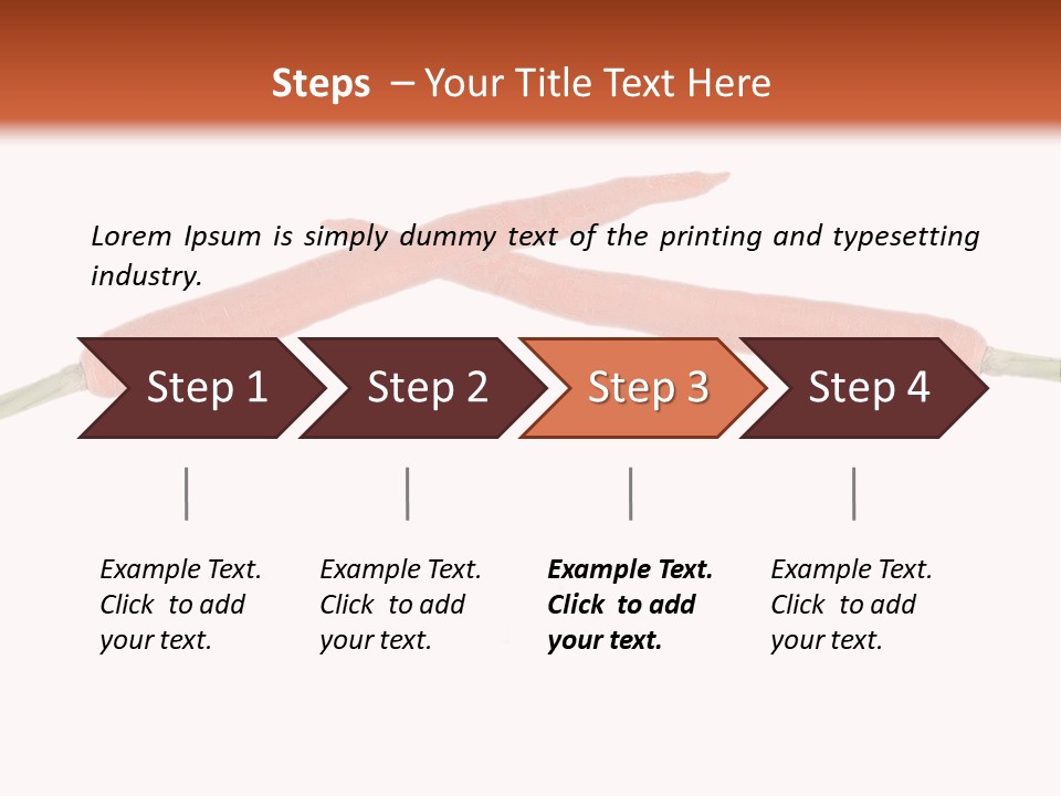 Red Fruit Carrot PowerPoint Template