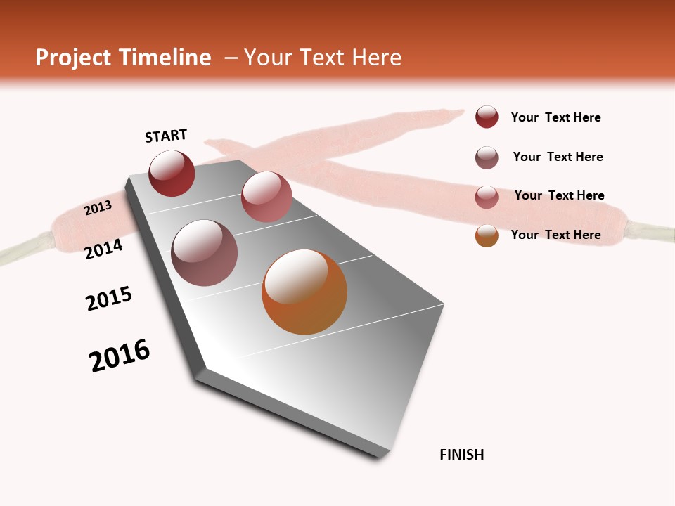 Red Fruit Carrot PowerPoint Template