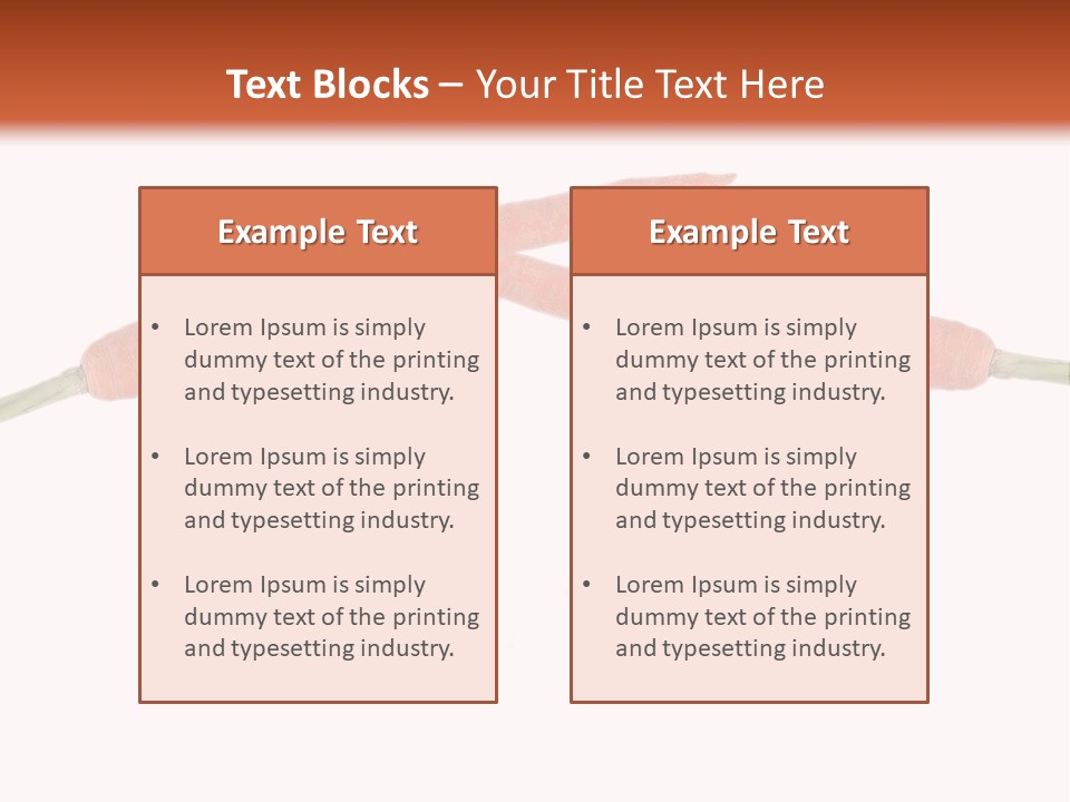 Red Fruit Carrot PowerPoint Template