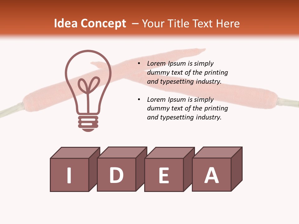 Red Fruit Carrot PowerPoint Template