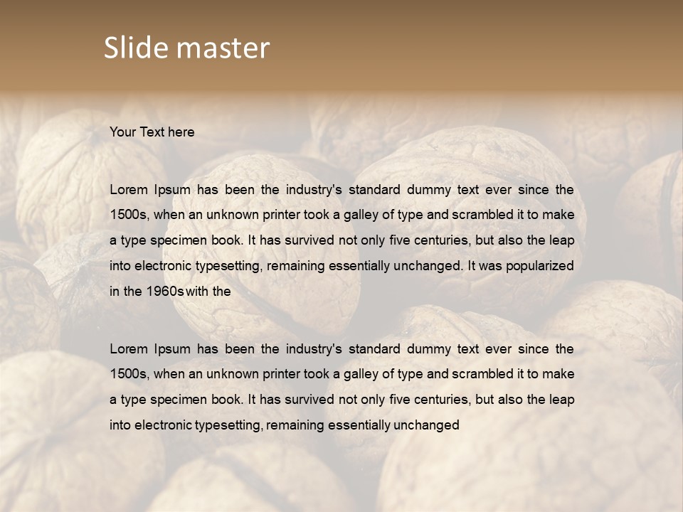 Fruit Filbert Bug PowerPoint Template