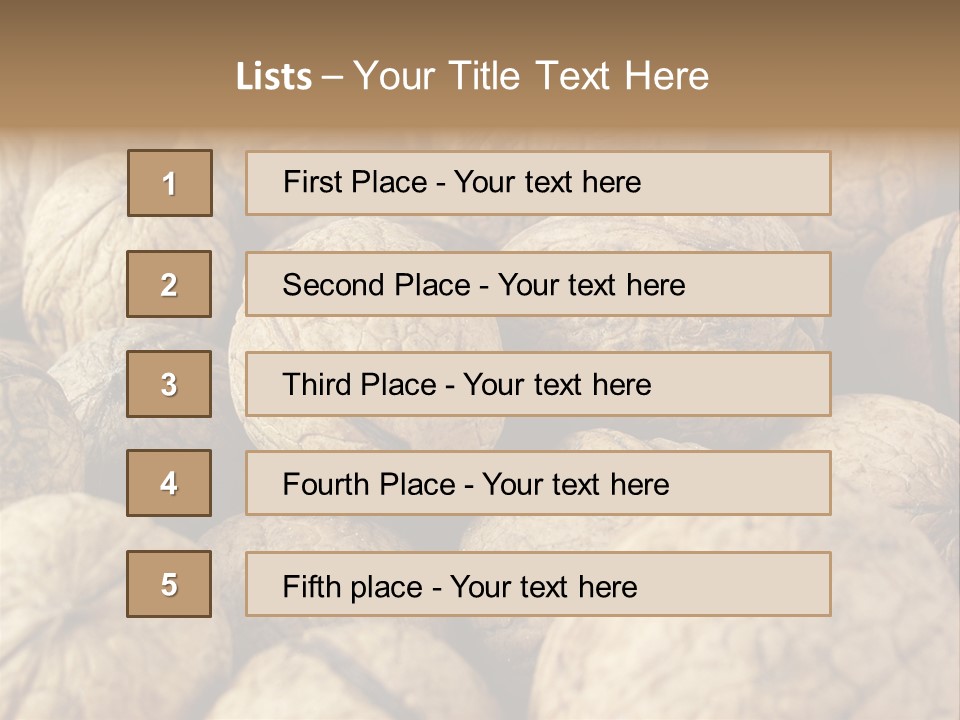 Fruit Filbert Bug PowerPoint Template