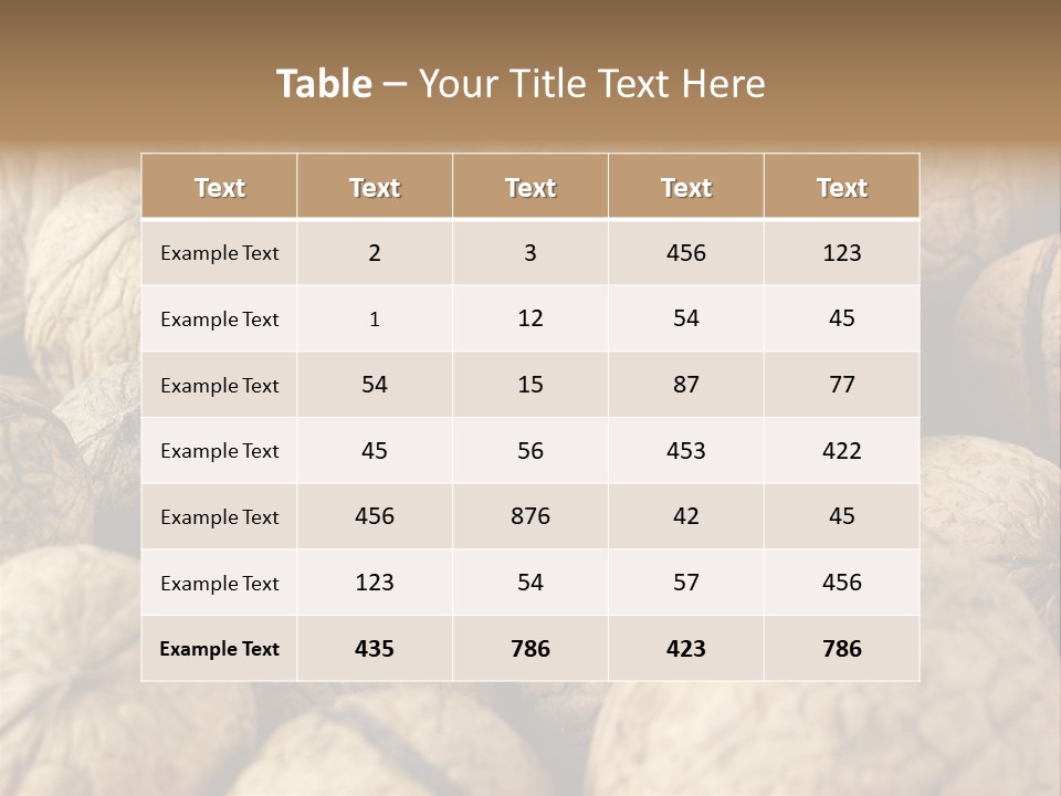 Fruit Filbert Bug PowerPoint Template