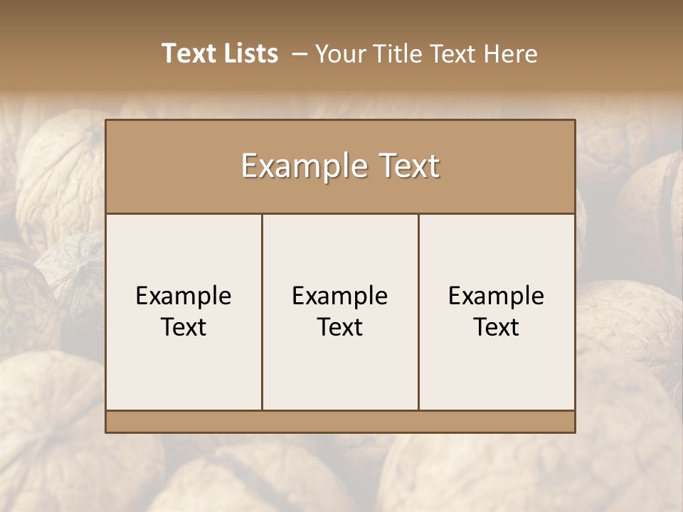 Fruit Filbert Bug PowerPoint Template