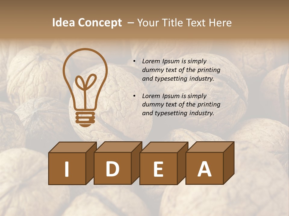 Fruit Filbert Bug PowerPoint Template