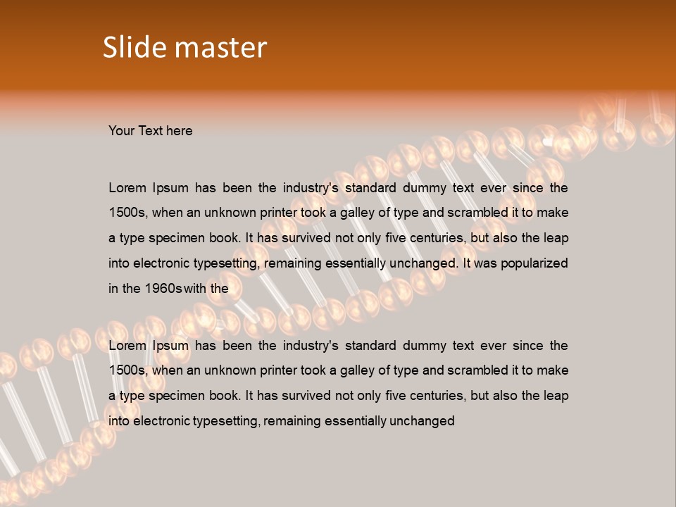 Health Ball Helix PowerPoint Template