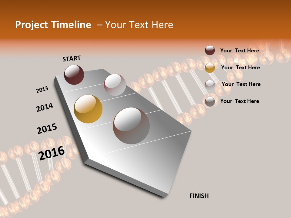 Health Ball Helix PowerPoint Template