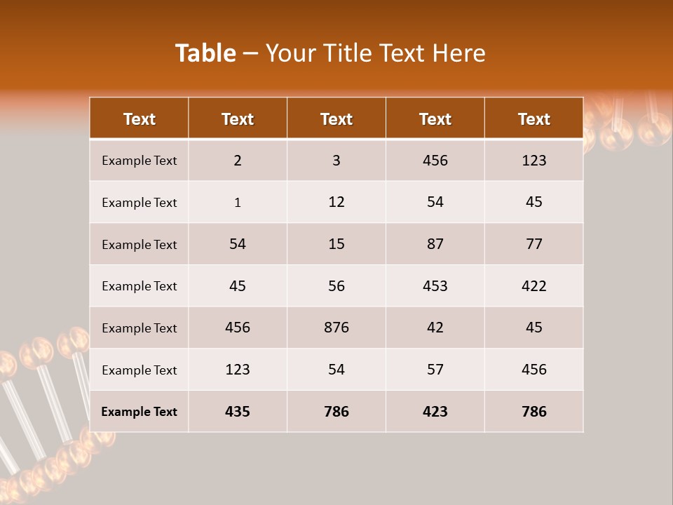 Health Ball Helix PowerPoint Template