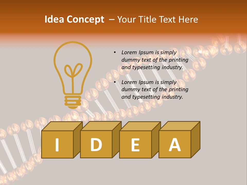 Health Ball Helix PowerPoint Template