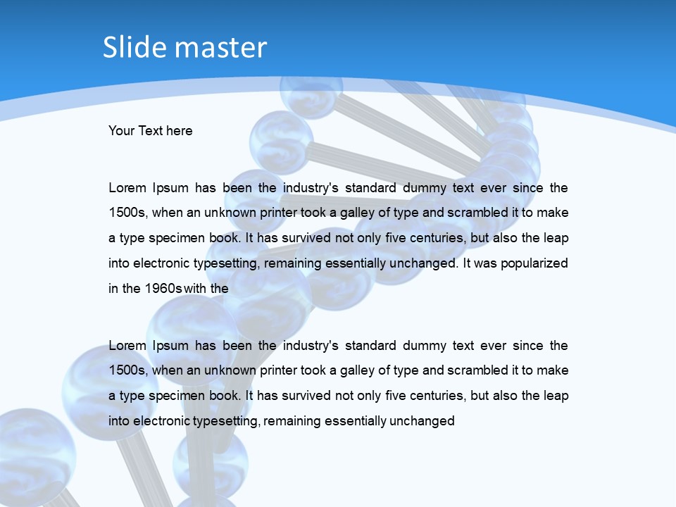 Chromosome Render Stem PowerPoint Template