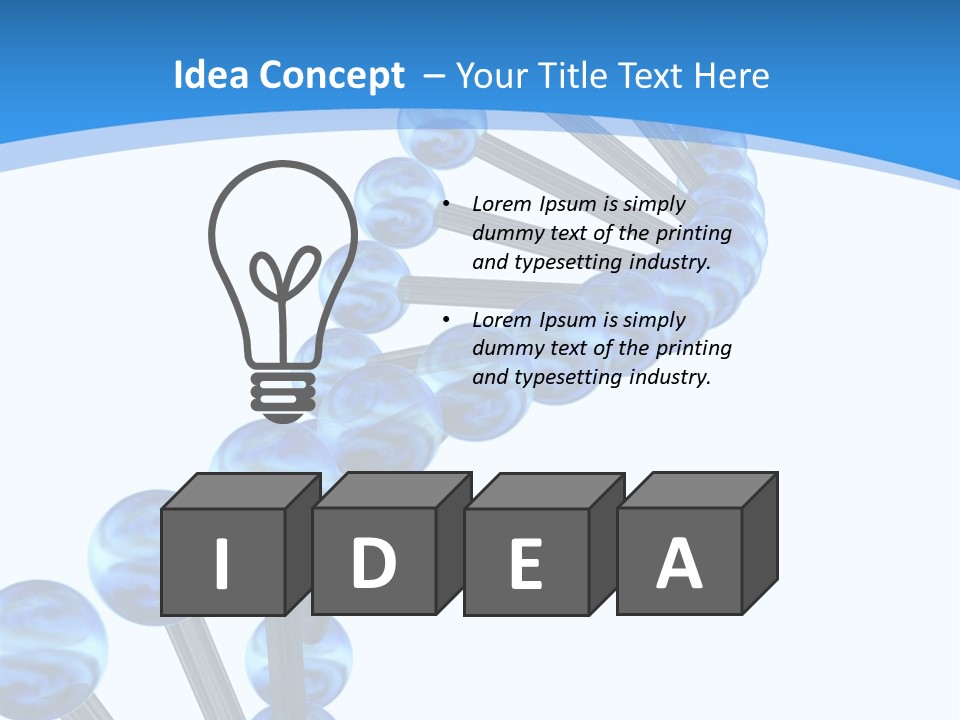 Chromosome Render Stem PowerPoint Template