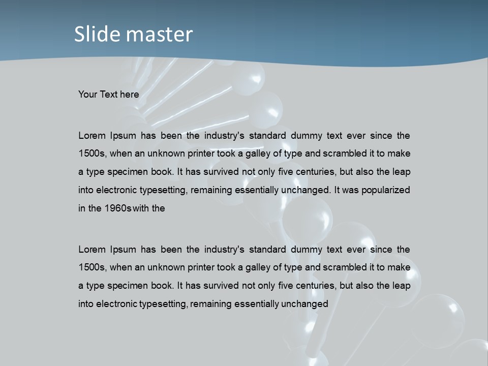 Evolution Technology Microscopic PowerPoint Template