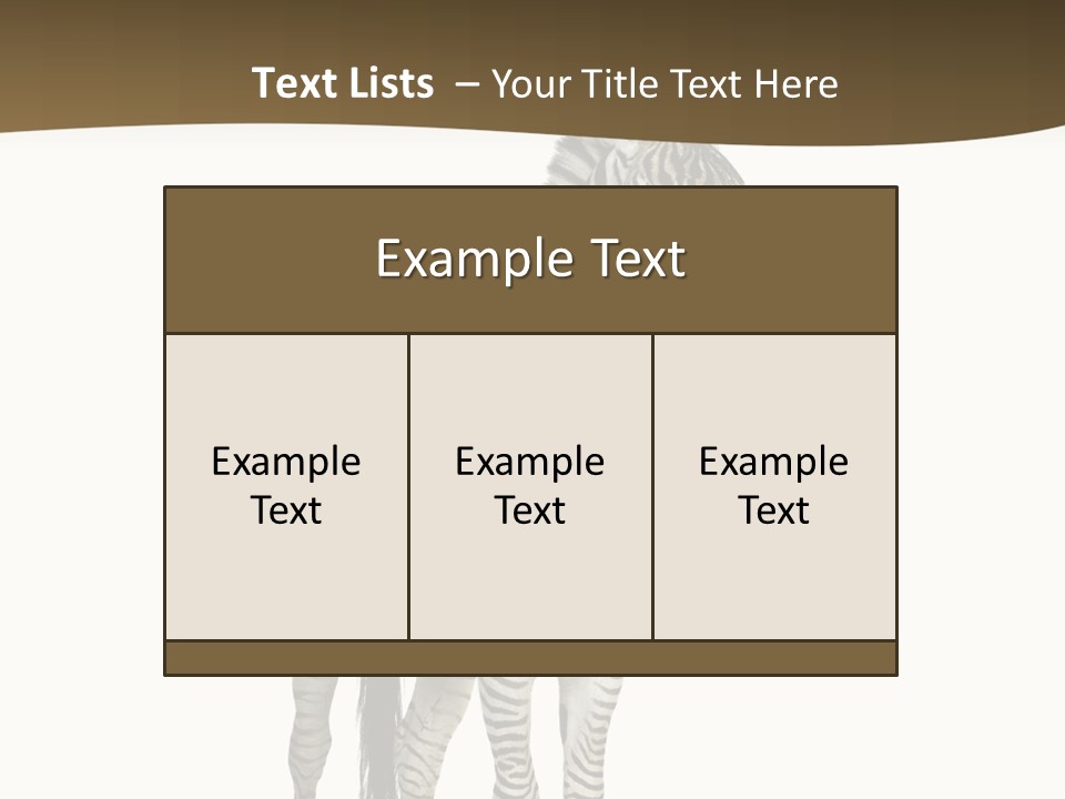 Wild Equus Hoof PowerPoint Template