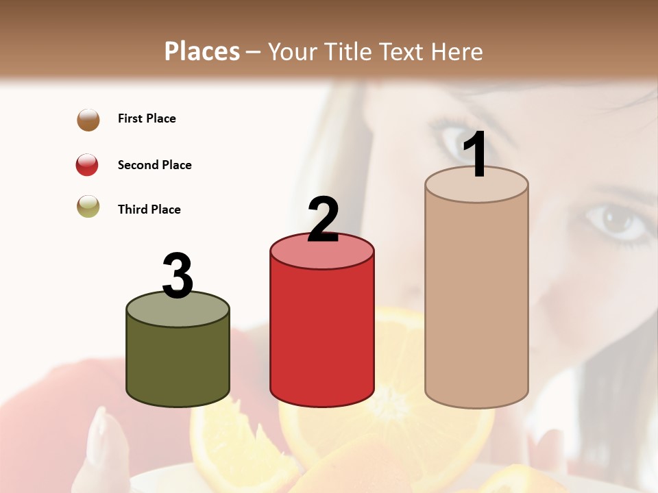 Brunette Exotic Lollipop PowerPoint Template