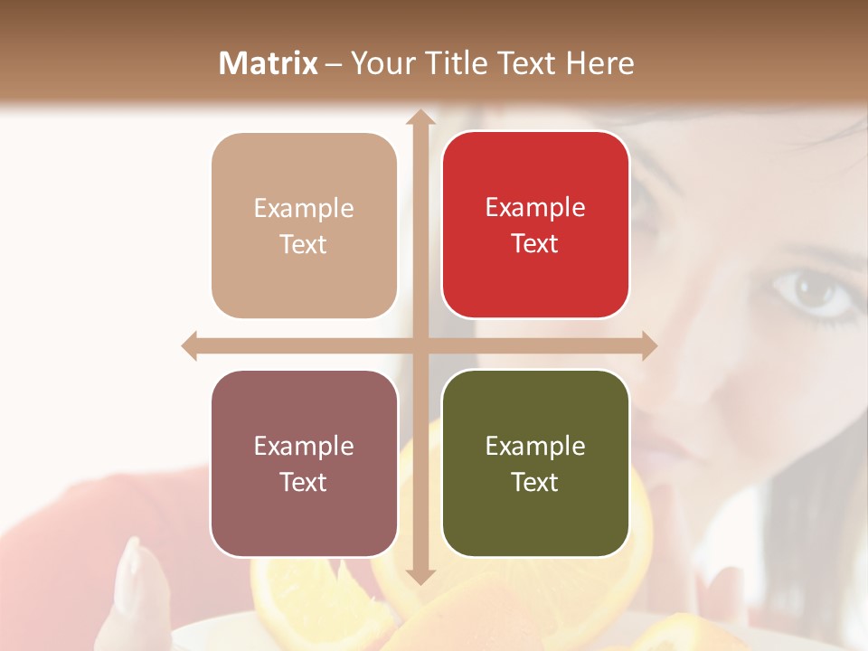 Brunette Exotic Lollipop PowerPoint Template