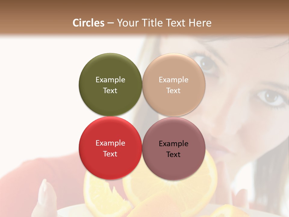 Brunette Exotic Lollipop PowerPoint Template