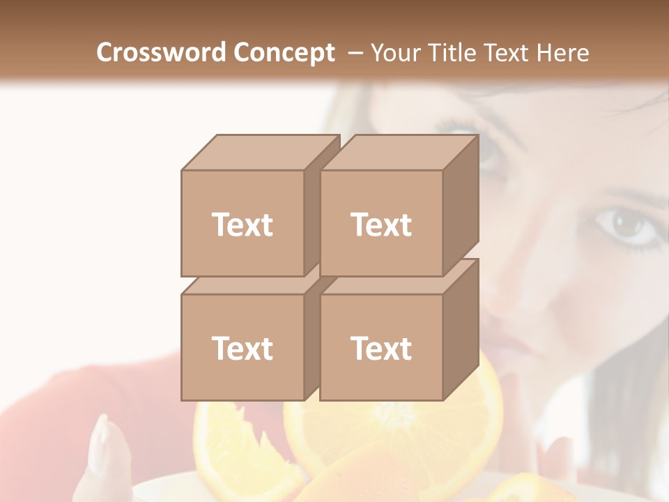 Brunette Exotic Lollipop PowerPoint Template