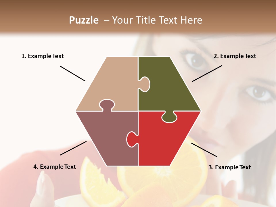 Brunette Exotic Lollipop PowerPoint Template