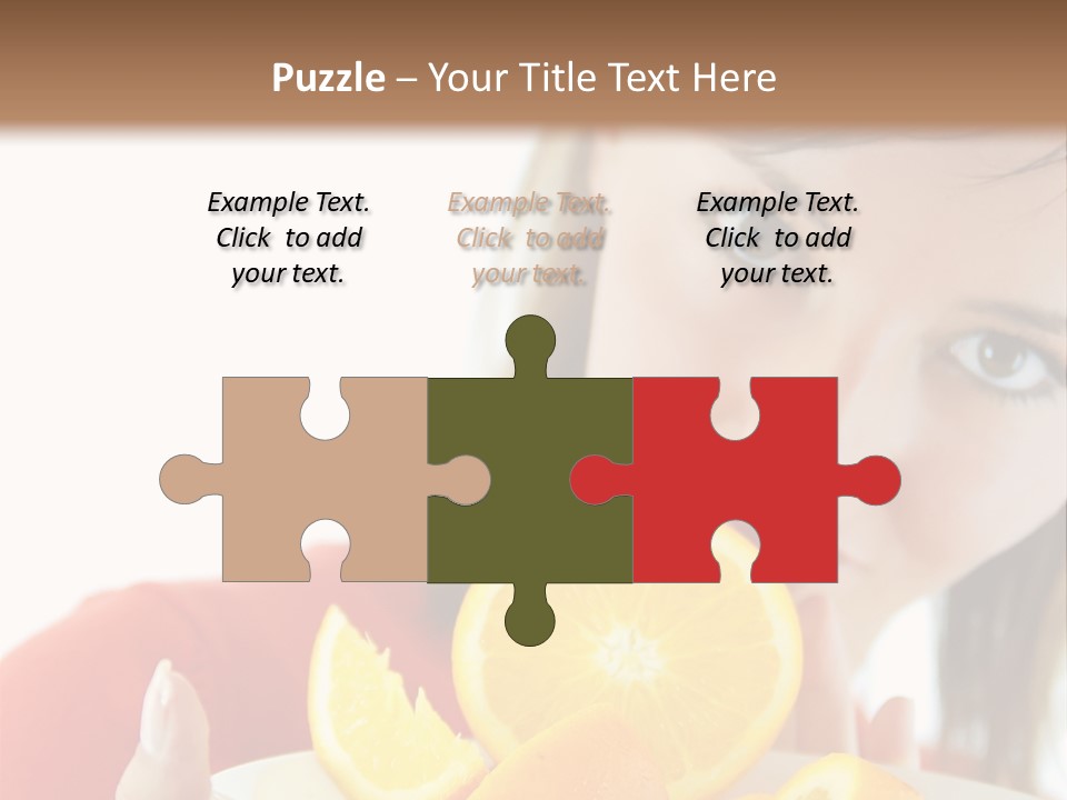 Brunette Exotic Lollipop PowerPoint Template