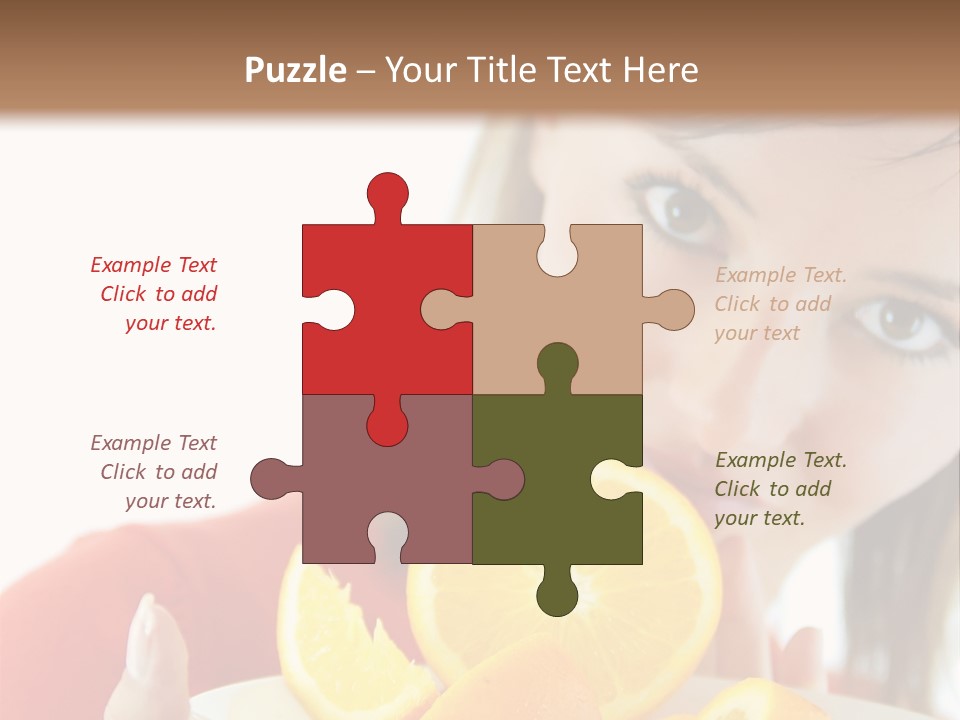 Brunette Exotic Lollipop PowerPoint Template