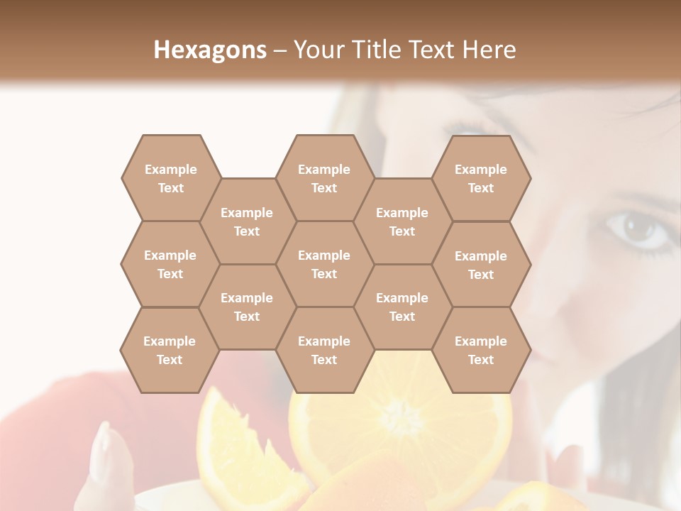 Brunette Exotic Lollipop PowerPoint Template