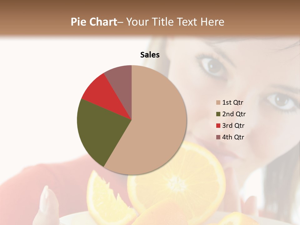 Brunette Exotic Lollipop PowerPoint Template