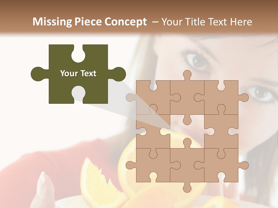 Brunette Exotic Lollipop PowerPoint Template