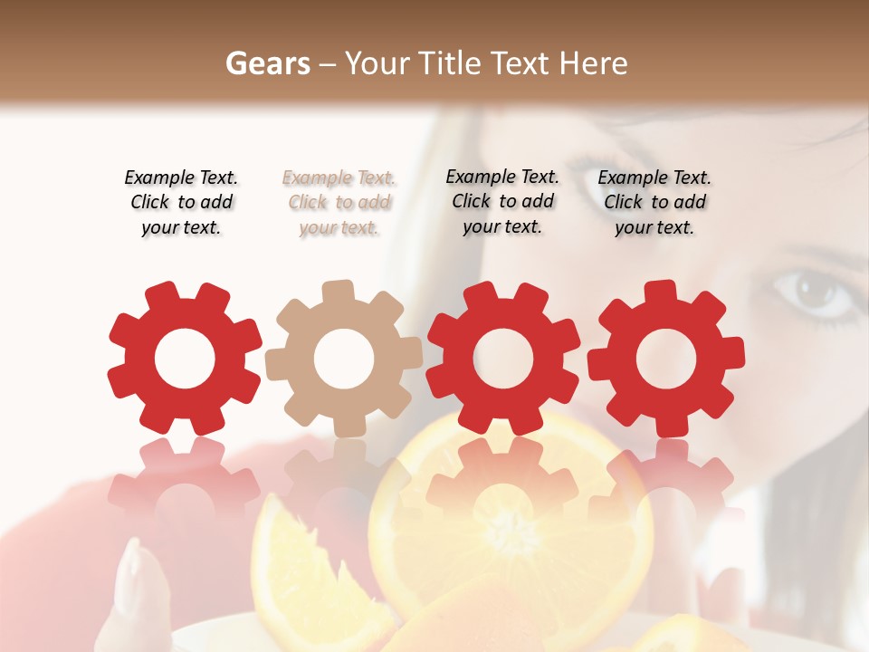 Brunette Exotic Lollipop PowerPoint Template