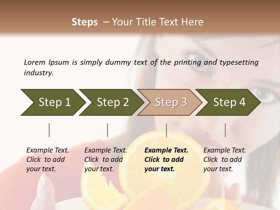 Brunette Exotic Lollipop PowerPoint Template