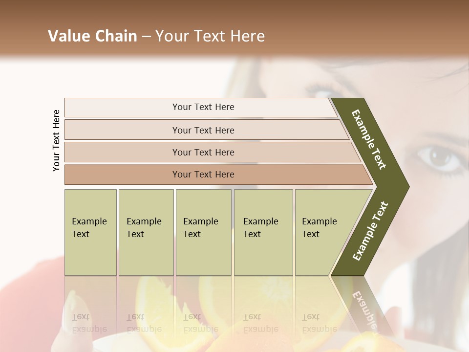 Brunette Exotic Lollipop PowerPoint Template