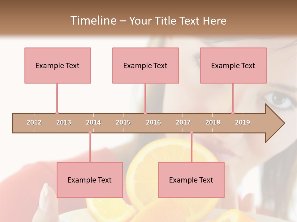 Brunette Exotic Lollipop PowerPoint Template