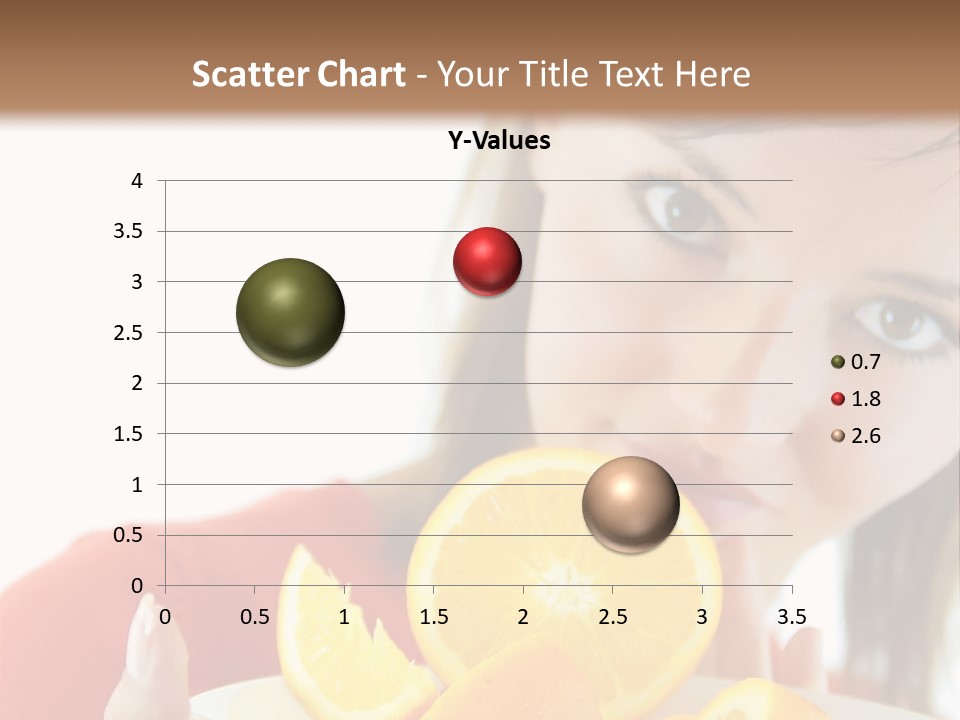 Brunette Exotic Lollipop PowerPoint Template