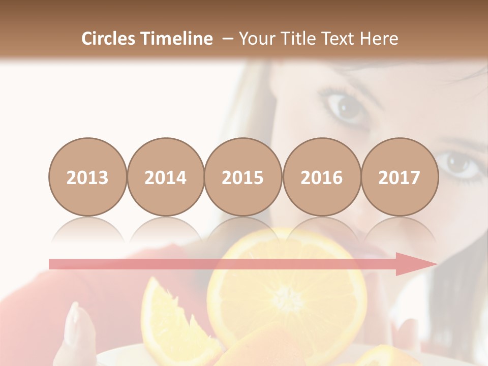 Brunette Exotic Lollipop PowerPoint Template