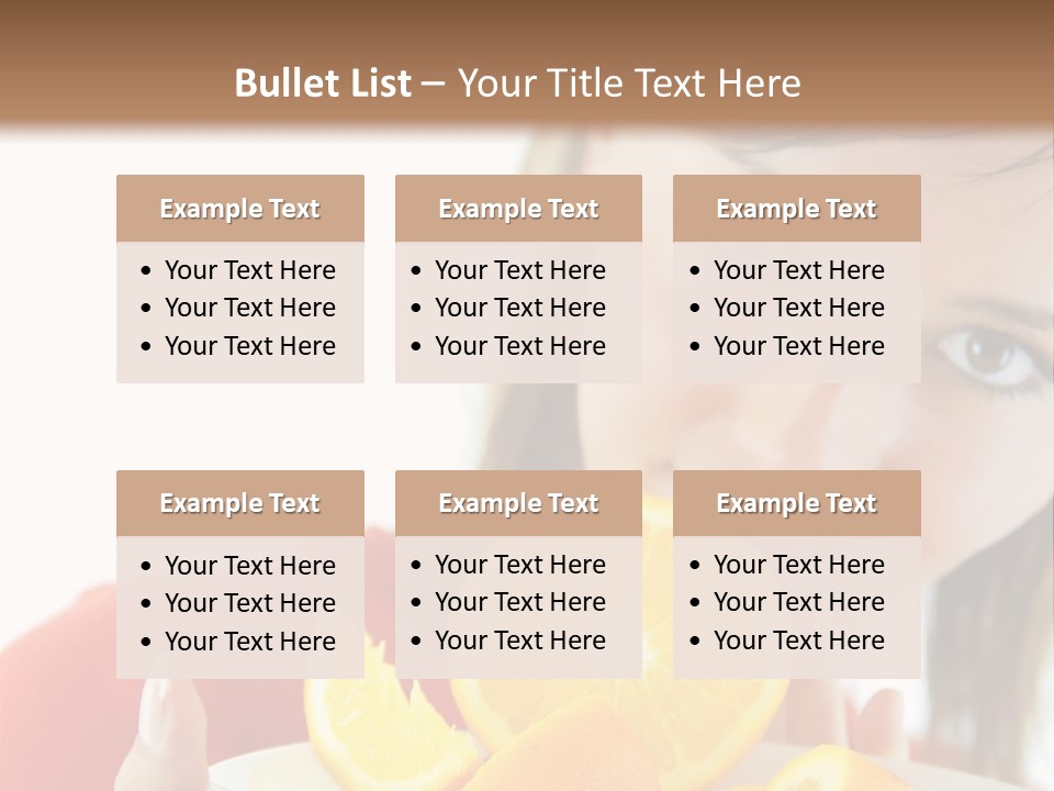 Brunette Exotic Lollipop PowerPoint Template