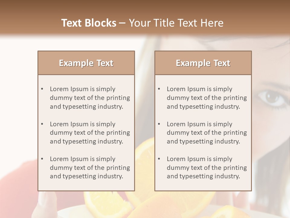 Brunette Exotic Lollipop PowerPoint Template