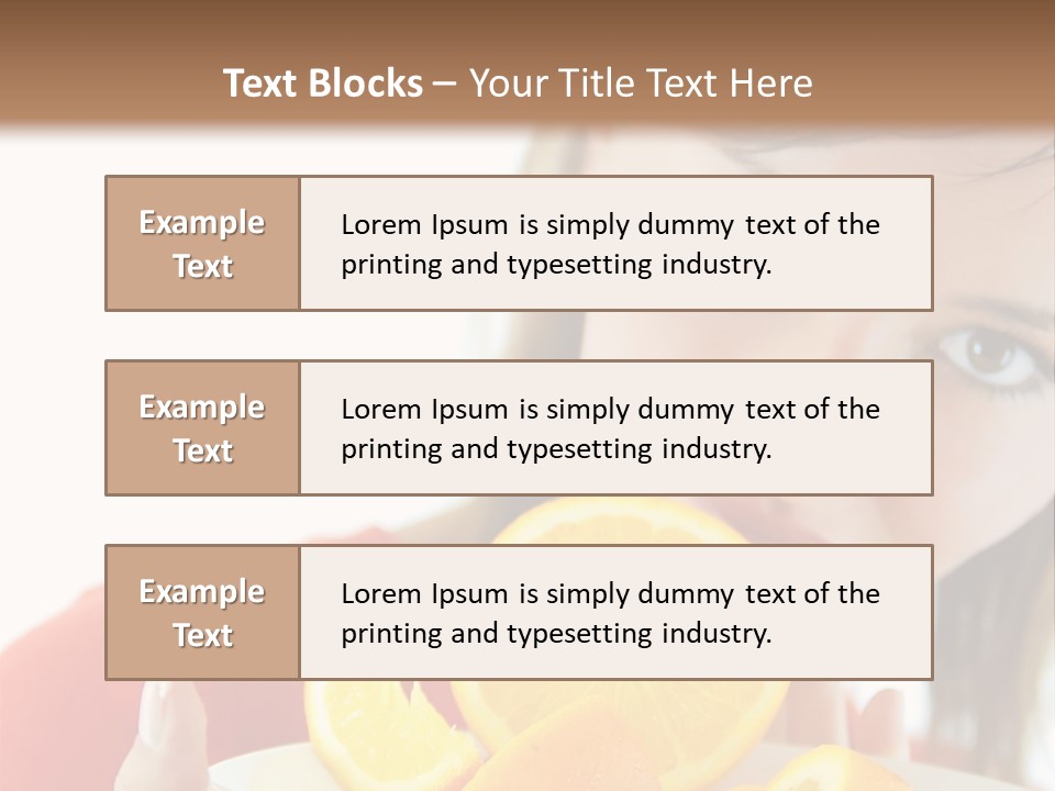 Brunette Exotic Lollipop PowerPoint Template